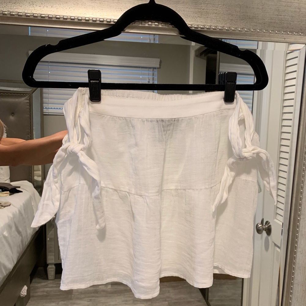 BCBG Maxazria off the shoulder top